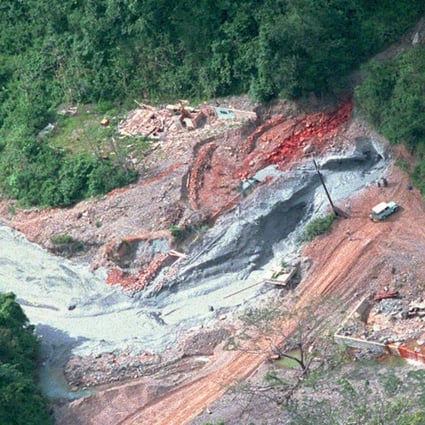 Aerial shot of the Marcopper mine, site of one of The Philippines’ worst mining disasters. Photo: AFP
