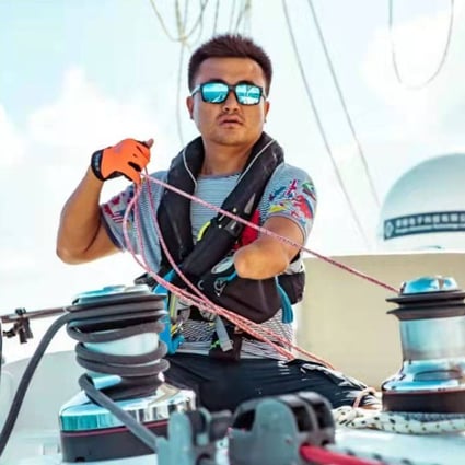 Xu Jingkun lost his arm when he was 12, and has since become a world class sailor, proving naysayers wrong with every adventure. Photo: Handout