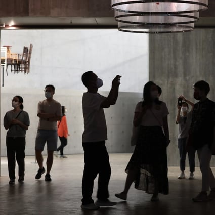 Visitors at M+ Museum in West Kowloon Cultural District in April. Photo: Jonathan Wong