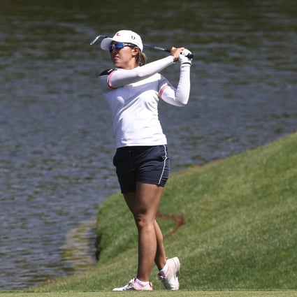 Tiffany Chan on the ninth hole during the second day of play at Shadow Creek. Photo: AP