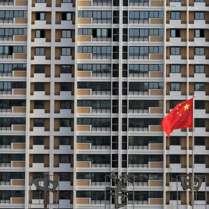 A residential building under construction in China’s Jiangsu province. Friday’s meeting offered a chance for some of the top players in China’s 18.2 trillion yuan (US$2.7 billion) property market to voice their difficulties. Photo: Reuters