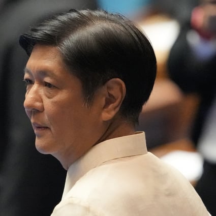 Philippine President-elect Ferdinand ‘Bongbong” Marcos Jr. waits during his proclamation ceremony at the House of Representatives, Quezon City, Philippines on Wednesday. Photo: AP