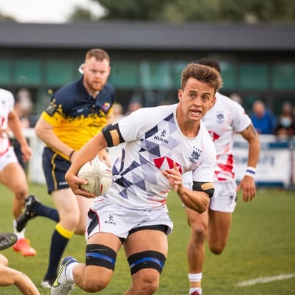 Pierce Mackinlay-West is making an impact for Hong Kong in the UK Sevens Series. Photo: HKRU
