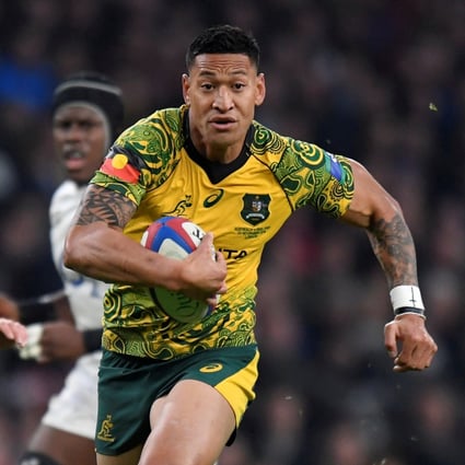 Former Wallabies star Israel Folau could be on a collision course with Hong Kong. Photo: Reuters