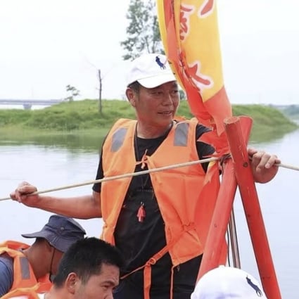 Yang Qiujun is the captain of a dragon boat team that includes three of his sons. Photo: Yang Qiujun