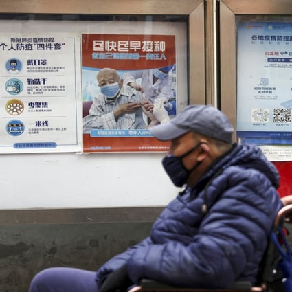 Nearly 14 per cent of over-60s in China have yet to get vaccinated against Covid-19. Photo: Reuters
