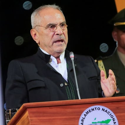 Jose Ramos Horta, president of East Timor, delivers a speech after taking his oath during a swearing-in ceremony in Dili last month. Photo: Reuters