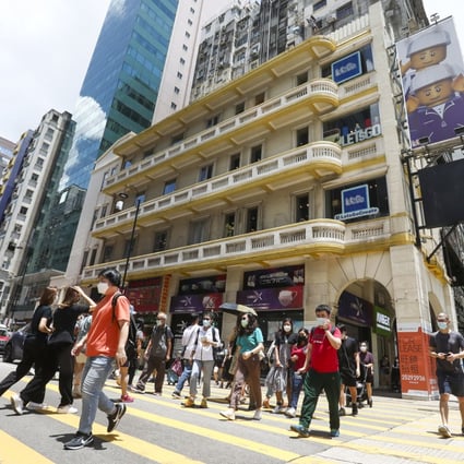 A historic four-storey verandah-type shophouse in Tsim Sha Tsui. Photo: SCMP 