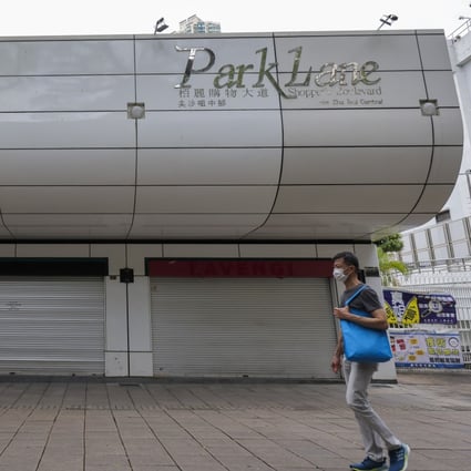 The fortunes of Park Lane Shopper’s Boulevard in Tsim Sha Tsui have been badly hit by the slump in tourism. Photo: Jelly Tse