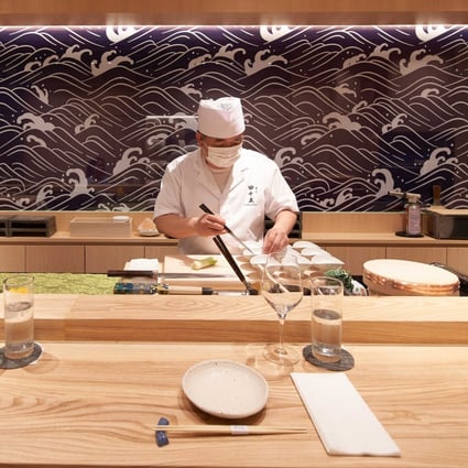Sushi Yonjugo is an intimate omasake space in Hong Kong. Photo: Sushi Yonjugo