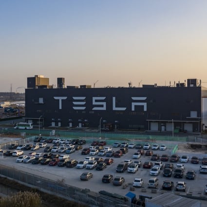 Tesla’s Giga Shanghai plant built 484,130 Model 3 and Model Y vehicles in 2021, representing 51.7 per cent of its global total of 936,000 units. Photo: Bloomberg