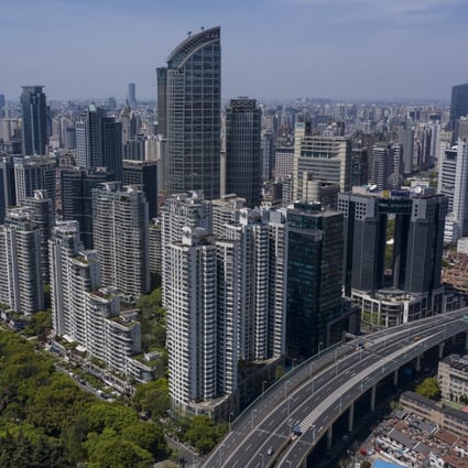 A view of Shanghai during its recent lockdown. About 60 per cent of China’s top 100 developers have not bought a single piece of land in the first five months of this year, according to one of China’s largest real estate brokers. Photo: Bloomberg