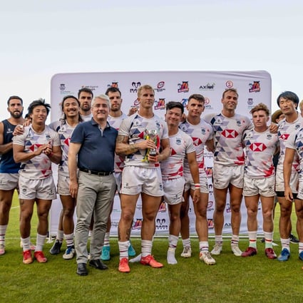 Hong Kong men’s 7s team at the Algarve 7s in Portugal. Photo: Handout
