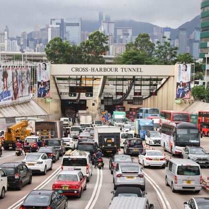The Transport and Housing Bureau plans to introduce a congestion levy aimed at minimising toll differences at three cross-harbour tunnels. Photo: K. Y. Cheng