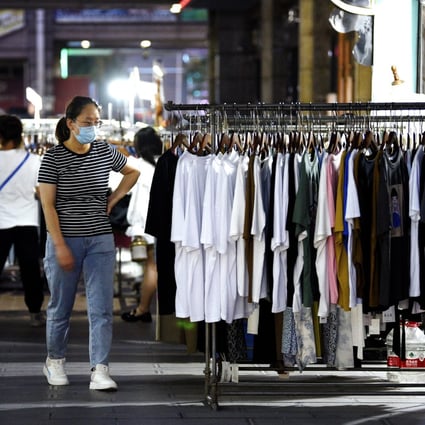 Retail sales fell by 6.7 per cent last month. Photo: Xinhua