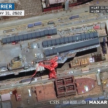 China to launch its largest and most advanced aircraft carrier—the Type 003. Photo: CSIS