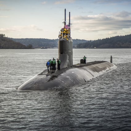 The USS Connecticut, a Seawolf-class nuclear powered fast attack submarine operated by the United States Navy, is seen departing Puget Sound Naval Shipyard for sea trials. Photo: Thiep Van Nguyen II/U.S. Navy/Abaca Press/TNS