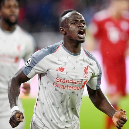 Sadio Mane celebrates scoring in the Champions League against Bayern Munich, who he is set to join. Photo: dpa