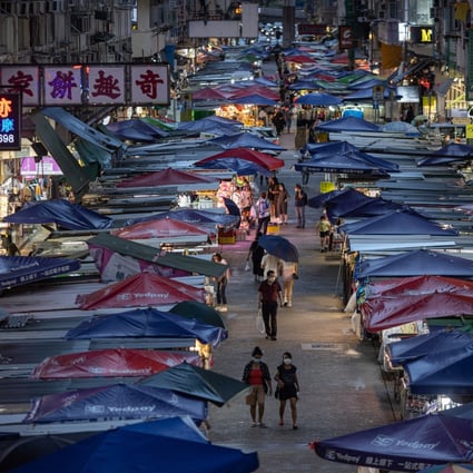 A street market in Hong Kong on 7 June 2022. Photo: EPA-EFE