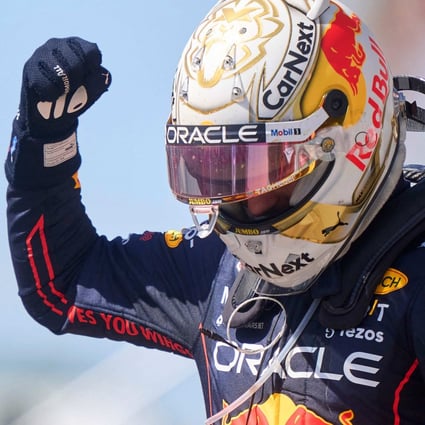 Red Bull’s Max Verstappen celebrates after winning the Canadian Grand Prix. Photo: AFP