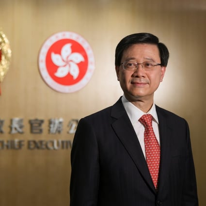 Hong Kong’s incoming leader John Lee during an exclusive interview with the Post. Photo: Nora Tam