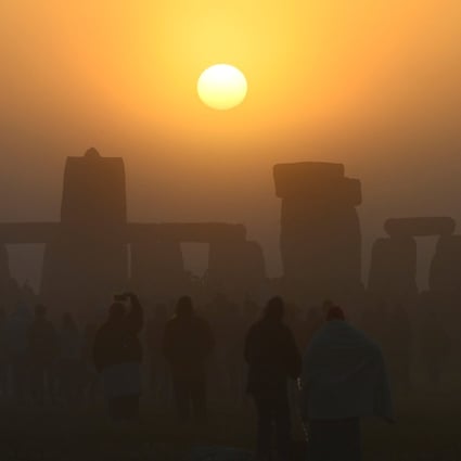 Revellers gather at Stonehenge to celebrate the summer solstice on Tuesday. Photo: Reuters