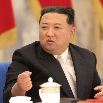 North Korean leader Kim Jong-un at the three-day Enlarged Meeting of the 8th Central Military Commission. Photo: AFP