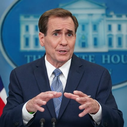 White House spokesman John Kirby at the White House in Washington on Thursday. Photo: Reuters 