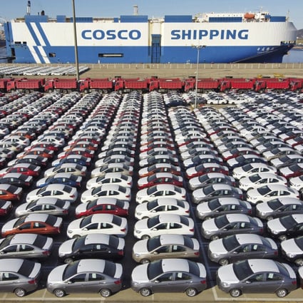 The spot rate for sending a 40-foot container from Asia to the West Coast of the United States, that includes the ports of Los Angeles and Long Beach, further dropped by 3 per cent to US$8,934 this week, according to the Freightos Baltic Index. Photo: AP