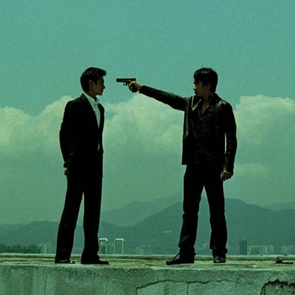 Andy Lau (left) and Tony Leung in a still from Infernal Affairs. The Hong Kong police thriller became a trilogy of movies and the original was given a Hollywood remake in The Departed.