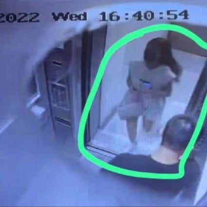 CCTV footage of Chow Wai-yin, also known as Aqua Chow, entering the Ritz Carlton hotel where she was later found dead. Photo: Facebook