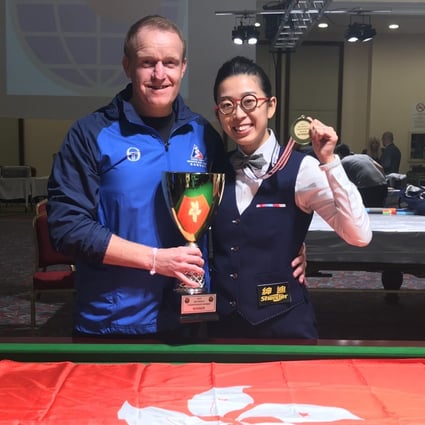 Ng On-yee and head coach Wayne Griffiths. Photo: Hong Kong Sports Institute