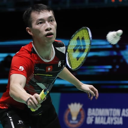 Angus Ng Ka-long of Hong Kong in action during the Malaysia Open. Photo: EPA-EFE