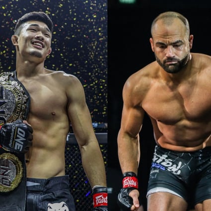 Christian Lee (left) celebrates after his win against Timofey Nastyukhin. Eddie Alvarez steps into the ONE Championship Circle for a Fight with Iuri Lapicus. Photos: ONE Campionship