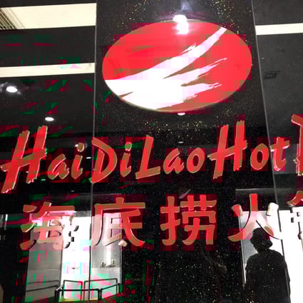 Entrance to a Haidilao hotpot restaurant in Beijing. Photo: Simon Song