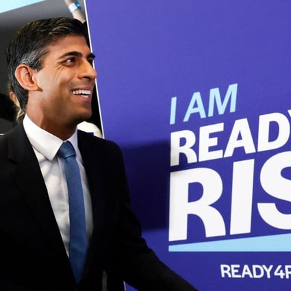 Rishi Sunak at the launch of his campaign to be Conservative Party leader and prime minister. Photo: Reuters