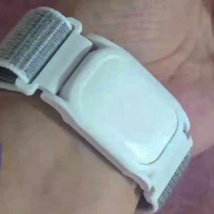 A Beijing resident who posted on Weibo about being required to wear an electronic wristband during coronavirus quarantine said he did not believe his residential community could ensure that his data and information were safe. Photo: Weibo