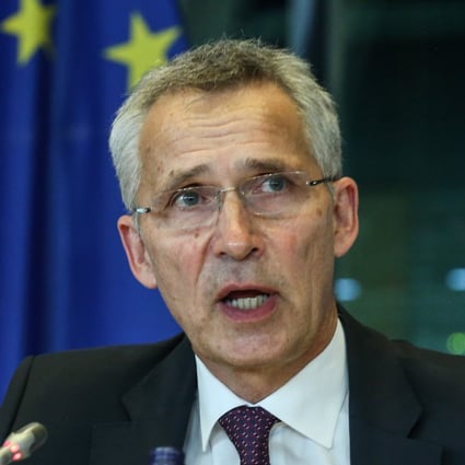 Nato Secretary General Jens Stoltenberg speaking on Wednesday at a joint meeting in Brussels of the European Parliament Committee on Foreign Affairs and the Subcommittee on Security and Defence to discuss the Nato summit decisions and on cooperation between Nato and the European Union. Photo: ZUMA Press Wire/dpa