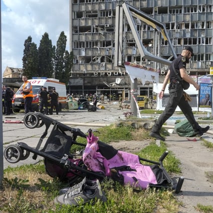 The aftermath of a deadly Russian missile attack in Vinnytsia, Ukraine. Photo: AP