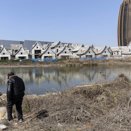 The Sunac Resort project by Sunac China Holdings under construction in Haiyan city of Zhejiang province on Friday, Feb. 25, 2022. Photo: Bloomberg.