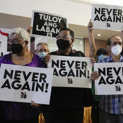 Activists and human rights victims launched a new campaign in the Philippines to prevent a repeat of events under father of new President Ferdinand Marcos Jnr. Photo: AP 