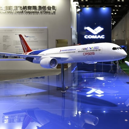 A model of the proposed passenger jet. Photo: AFP