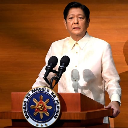Philippine President Ferdinand Marcos Jnr delivers his first State of the Nation Address on July 25, 2022. Photo: Reuters