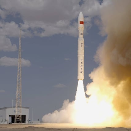 China’s second quantum satellite was one of six probes launched by the Lijian quick response rocket from the Gobi Desert on Wednesday. Photo: Handout