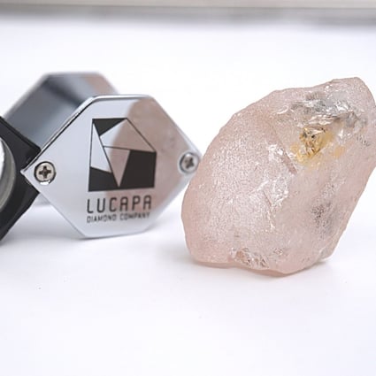 The Lucapa Diamond Company just announced the discovery of what they’re calling the Lulo Rose diamond. Photo: EPA-EFE/Lucapa Diamond 