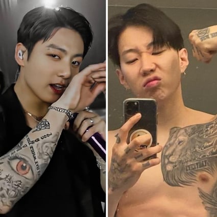 6 K-pop idols with tattoos who aren't afraid to flaunt them, from BTS'  Jungkook, Got7's Jackson Wang and Twice's Chaeyoung, to Jay Park, Hyolyn  and Hyuna – who matches with her fiancé