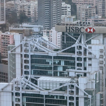 HSBC headquarters and Standard Chartered bank building in Central. Photo: Nora Tam