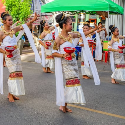 Traditional dancers at the Lamphun Longan Festival in Lamphun, Thailand. This year the festival runs from August 5 to 14. Photo: Ron Emmons