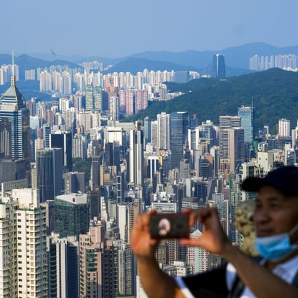 The Lions Pavilion at The Peak. Should Hong Kong eliminate all border restrictions, funds and investors flocking to the city are likely to stimulate the residential market, according to an analyst. Photo: Sam Tsang