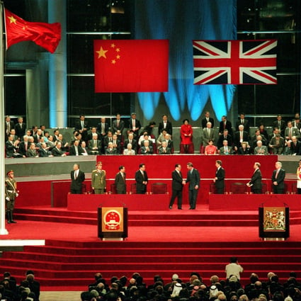 The handover ceremony in Hong Kong on June 30, 1997. Photo: Robert Ng